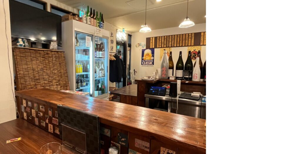 路地裏酒場おかえり 内観 日本酒 冷蔵庫