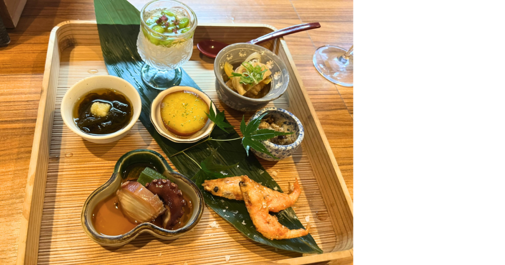 新宿 日本酒 SAKE andで味わった季節のおばんざい盛り合わせ